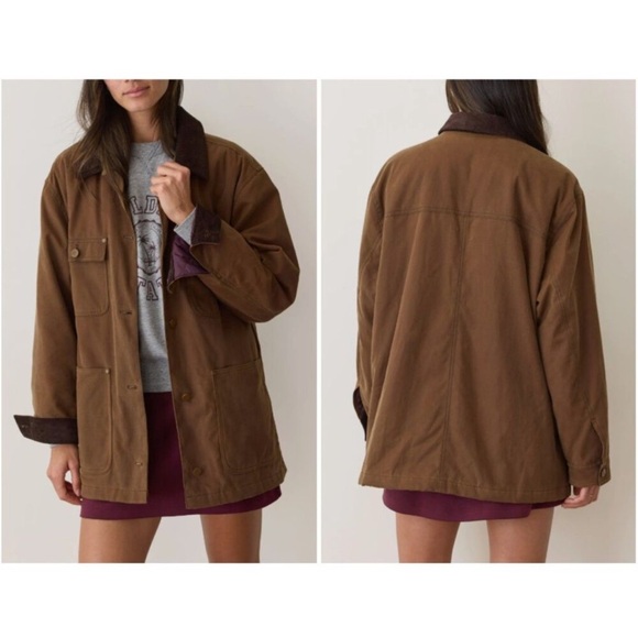 Marine Layer Jackets & Blazers - Marine Layer Riley Cotton Barn Jacket Brown Size Medium